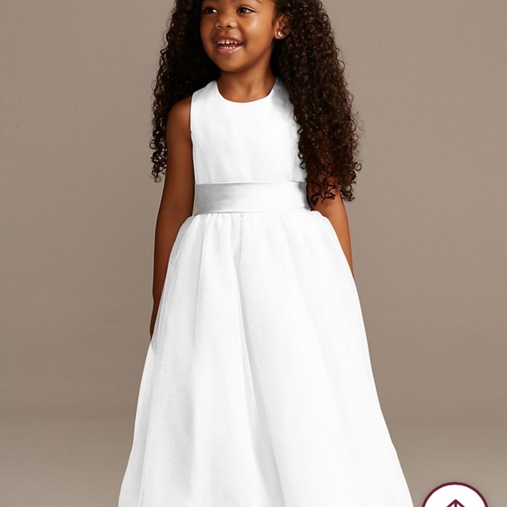 DAVIDS BRIDAL | Flower Girl Dress Tulle Skirt Long